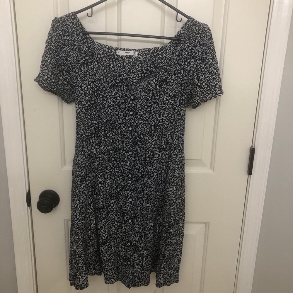 Mango button up dress